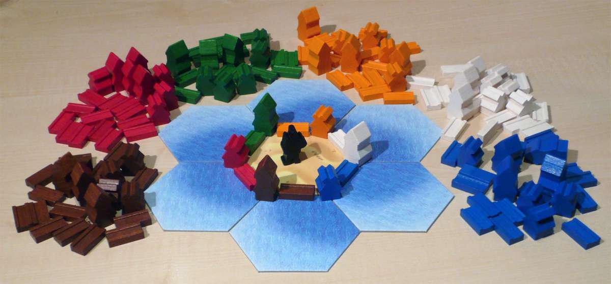 Viking Figuren CATAN Basisspiel Holzfiguren