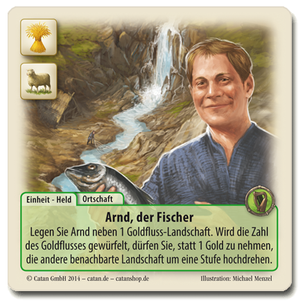CATAN Duell Sonderkarte Arnd der Fischer