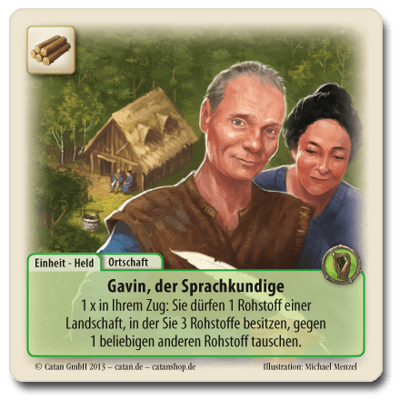 CATAN Duell Sonderkarte Gavin