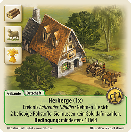 CATAN Das Duell Sonderkarte Die Herberge