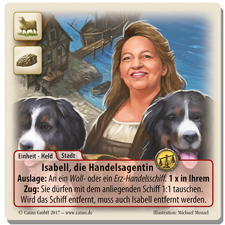 CATAN Duell Sonderkarte Isabell