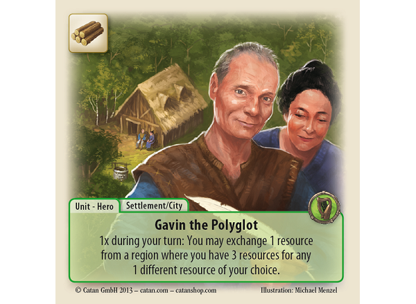 Rivals for CATAN Special Card Gavin