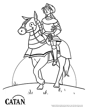 CATAN - Coloring Page - Knight
