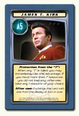 Star Trek Catan Card Kirk