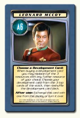 Star Trek Catan Card Mccoy