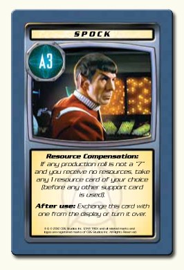 Star Trek Catan Card Spock
