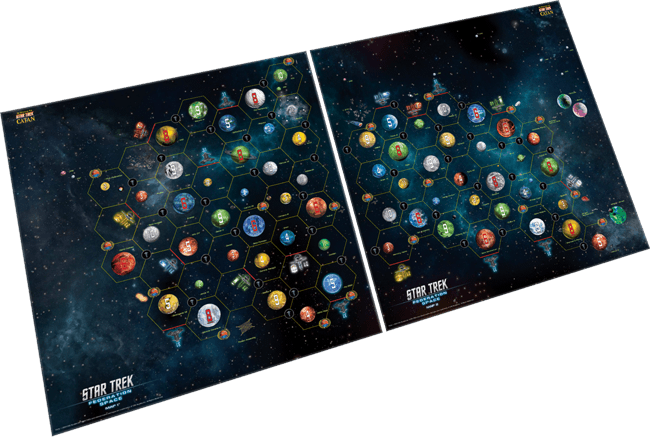Star Trek Catan Federation Space Map