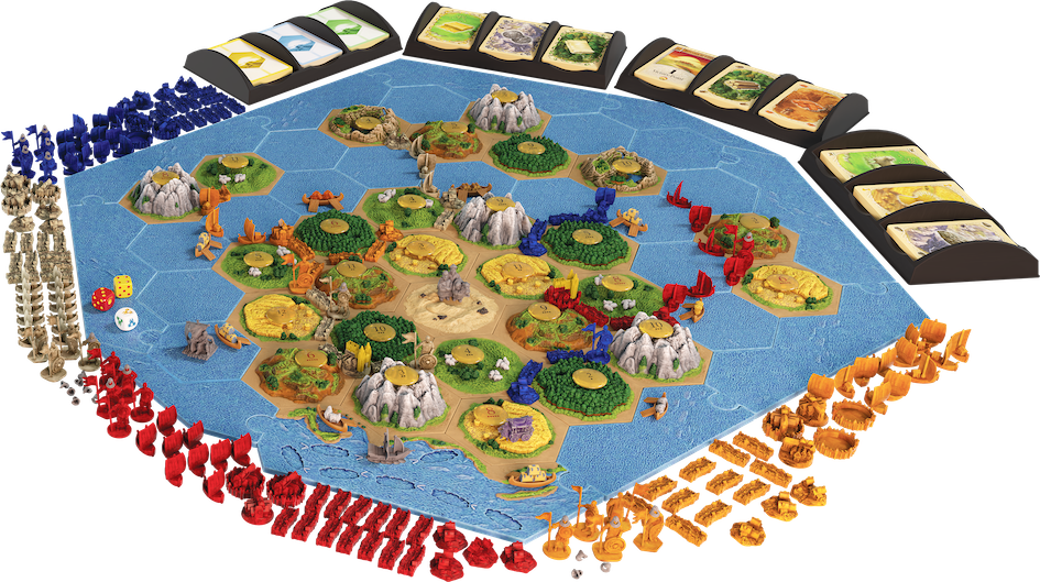 CATAN 3D Expansion game board