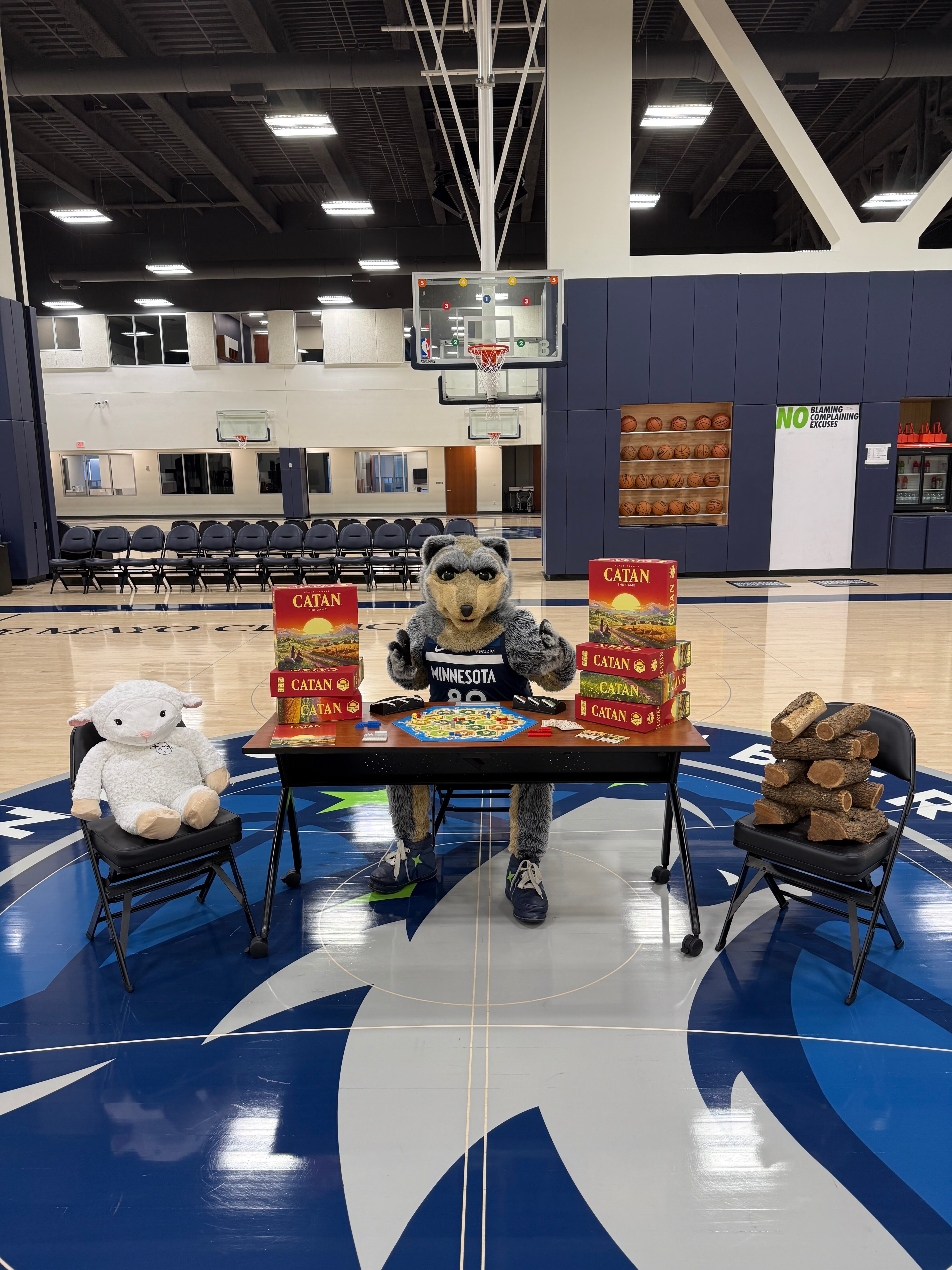 CATAN Timberwolves Mascot 