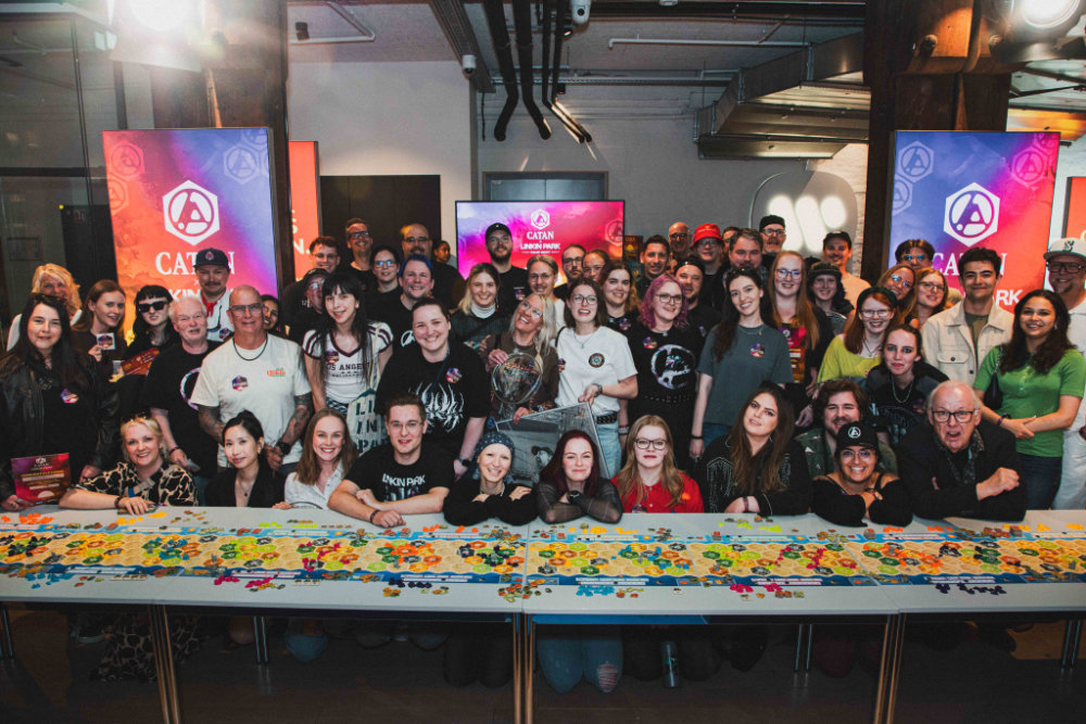 CATAN Linkin Park Game Night Gruppenbild